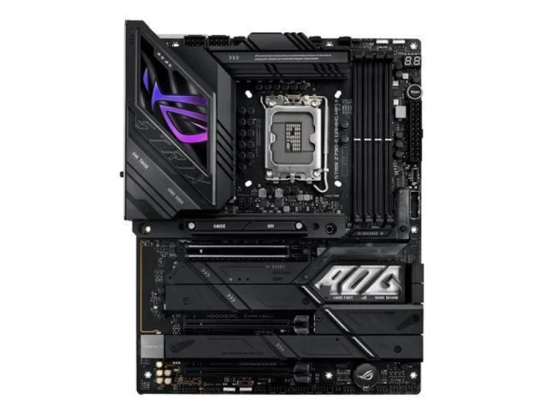 ASUS ROG STRIX Z790-E GAMING WIFI II Intel Z790 ATX Motherboard – LGA1700 Socket for Intel 12th/13th/14th Gen CPUs, DDR5 Dual-Channel (4 DIMMs up to 8000+ MT/s), 5x M.2 & SATA Storage, PCIe 5.0 x16 SafeSlot, Wi-Fi7 & Bluetooth 5.4, Intel 2.5Gb LAN, USB 20Gbps Type-C, HDMI/DisplayPort, AI Overclocking & Cooling, Aura Sync RGB Gaming Board - Featured Image