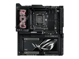 ASUS ROG MAXIMUS Z890 EXTREME E-ATX Motherboard – Intel Z890 LGA1851, 24+2+1+2 Power Stages, DDR5 (Up to 192 GB), Wi-Fi 7 & Bluetooth 5.4, Dual PCIe 5.0 x16, 6x M.2 Slots, Dual Thunderbolt 5, USB 20 Gbps Type-C, SupremeFX Audio, Full Color 5″ LCD, Advanced AI Tuning & Cooling – premium extended ATX board for gaming & AI PCs