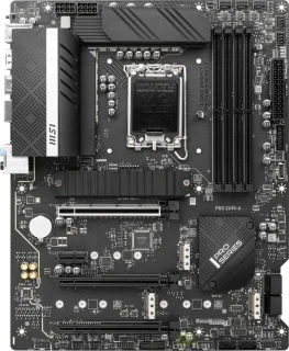 MSI PRO Z690-A DDR4 Intel Z690 ATX Motherboard – LGA1700 Socket for 12th/13th/14th Gen Intel Core CPUs, 4xDDR4-5200+(OC) Memory up to 128 GB, PCIe 5.0 & PCIe 3.0 Expansion, 4xM.2 + 6xSATA Storage, Intel I225-V 2.5 Gb LAN, USB-C 3.2 Gen2x2 & USB 3.2 Gen2, Realtek ALC897 Audio, Debug LED
