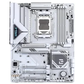 Gigabyte B850 EAGLE ICE ATX AM5 Motherboard – AMD B850 Chipset, AMD Ryzen™ 9000/8000/7000 Support, DDR5 up to 8200 MT/s (4 DIMMs, 256 GB), PCIe 5.0 x16 & 3x M.2, 2.5 GbE LAN, USB-C & USB 3.2, HDMI & DisplayPort, Realtek Audio – High-Performance Desktop Board