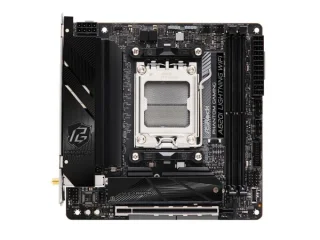 ASRock A620I LIGHTNING WiFi AMD AM5 Mini-ITX Motherboard – AMD A620 Chipset, Socket AM5 for Ryzen 7000/8000/9000 Series, Dual DDR5 4800–7200+ (2 DIMM), PCIe 4.0 x16, Wi-Fi 6E & Bluetooth 5.2, 2.5G Ethernet, Dual M.2 & SATA III Storage, HDMI Output, Compact ITX PC Board