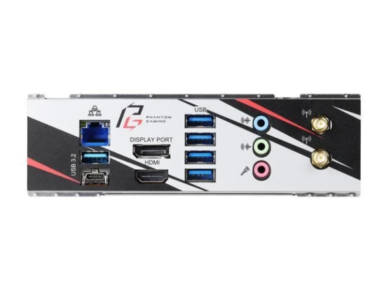ASRock B550 Phantom Gaming-ITX/ax AMD B550 Mini-ITX Motherboard – Socket AM4 for Ryzen 3000/4000/5000 CPUs, DDR4 Dual-Channel up to 4733+ OC, 2x DIMM, PCIe 4.0 x16, Dual M.2 NVMe (PCIe 4.0/3.0), 4x SATA 6 Gb/s, 2.5 Gb LAN, Wi-Fi 6 (802.11ax) + Bluetooth 5.1, HDMI & DisplayPort, Realtek ALC1220 7.1-Ch Audio - Featured Image
