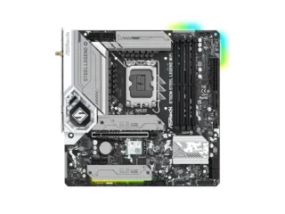 ASRock B760M Steel Legend WiFi Micro-ATX Motherboard – Intel B760 Chipset, LGA1700 Socket, DDR5 up to 7200+ (OC), 4x DIMM, 3x M.2 PCIe Gen4x4, 2.5Gb LAN, Wi-Fi 6E & Bluetooth 5.3, HDMI 2.1 & DisplayPort 1.4, Realtek ALC897 7.1 Audio – Durable Steel Legend Series
