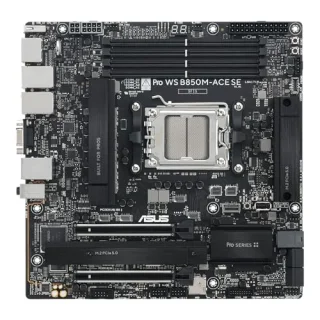 ASUS Pro WS B850M-ACE SE AM5 Workstation Motherboard – AMD B850 Chipset, AM5 Socket for Ryzen 9000/8000/7000 & EPYC 4005, DDR5-8000+ Support, Dual PCIe 5.0 x16 & 2x M.2, 10 Gb + 2.5 Gb + 1 Gb Ethernet, IPMI/BMC Remote Management, USB4 & USB 20 Gbps Type-C, Micro-ATX