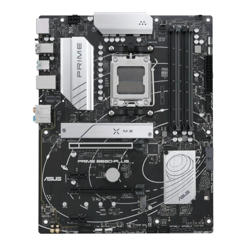 ASUS PRIME B650-PLUS ATX AMD B650 Motherboard – AM5 Socket for Ryzen 7000 Series, DDR5 Dual-Channel, 4x DIMM, 2x M.2 (PCIe 5.0 & 4.0), 4x SATA 6Gb/s, PCIe 4.0 x16, 2.5 Gb Ethernet, HDMI 2.1 & DisplayPort 1.4, USB-C & USB 3.2 Gen 2/Gen 1 Ports, Realtek 7.1 Audio – High-Performance ATX Mainboard - Featured Image