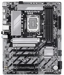 GIGABYTE B860 DS3H WIFI6E Intel B860 ATX Motherboard – LGA1851 Socket for 12th/13th/14th Gen Intel Core, DDR5-9066+ Dual-Channel Memory, PCIe 5.0 x16 & PCIe 4.0 Expansion, 2x M.2 & 4x SATA Storage, Intel Wi-Fi 6E & Bluetooth 5.3, Realtek 2.5 Gb LAN, USB 3.2 Gen2x2 Type-C, HDMI 2.1 & DisplayPort, Realtek ALC897 7.1 Audio