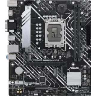ASUS PRIME B660M-K D4 LGA1700 Micro-ATX Motherboard – Intel B660 Chipset, DDR4 Dual-Channel up to 5333 MT/s (OC), 2x M.2 PCIe 4.0, PCIe 4.0 x16, Realtek 1 Gb Ethernet, HDMI 2.1 & VGA, 4x USB 3.2 Gen1 & USB 2.0 Ports, SATA III, Dual-Channel Memory, Budget PC/Gaming Build Board