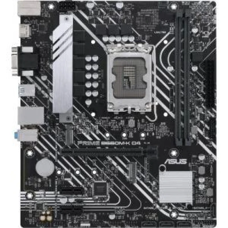 ASUS PRIME B660M-K D4 LGA1700 Micro-ATX Motherboard – Intel B660 Chipset, DDR4 Dual-Channel up to 5333 MT/s (OC), 2x M.2 PCIe 4.0, PCIe 4.0 x16, Realtek 1 Gb Ethernet, HDMI 2.1 & VGA, 4x USB 3.2 Gen1 & USB 2.0 Ports, SATA III, Dual-Channel Memory, Budget PC/Gaming Build Board - Featured Image