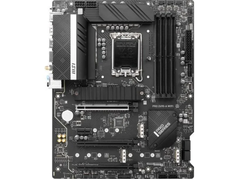 MSI PRO Z690-A WIFI ATX Motherboard – Intel Z690 LGA1700 Board with DDR5 Memory Support up to 6400(OC) MHz, PCIe 5.0 & Gen4 M.2, Intel Wi-Fi 6E, 2.5G LAN, USB 3.2 Gen2x2 Type-C, Extended Heatsinks & M.2 Shield Frozr, Realtek ALC897 Audio, Dual Display (HDMI 2.1 + DP 1.4) for Gaming & Workstations - Featured Image
