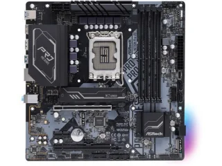 ASRock H670M Pro RS Micro-ATX Motherboard – Intel H670 Chipset, LGA1700 Socket, DDR4-5333+ (OC) Support, 4x DIMM, 2x M.2 Slots, PCIe 4.0 x16 & PCIe 3.0 x16, Gigabit LAN, Realtek ALC897 7.1 Audio, HDMI 2.1 & DisplayPort 1.4, USB 3.2 Gen2 & Gen1