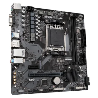 Gigabyte B650M S2H Micro-ATX AM5 Motherboard – AMD B650 Chipset, Dual-Channel DDR5 up to 6400 MHz, 2x DIMM, PCIe 4.0 x16, M.2 PCIe 4.0, GbE LAN, HDMI/DP/D-Sub Video, USB 3.2 Gen1 & USB 2.0 Ports, Realtek 7.1 Audio – Ideal for AMD Ryzen 7000/8000/9000 Builds