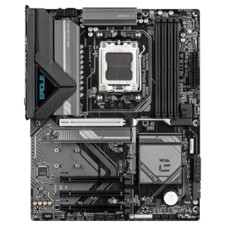 Gigabyte B650E EAGLE WIFI6E ATX AM5 Motherboard – AMD B650E Chipset, Supports AMD Ryzen 7000/8000/9000, DDR5 up to 8200 MHz, 3x M.2 (PCIe 5.0/4.0), 2.5Gb LAN + Wi-Fi 6E & Bluetooth 5.3, USB 3.2 Gen2 & USB-C, HDMI 2.1 & DisplayPort, Realtek Audio, Pre-Mounted I/O Shield – High-Performance Gaming/Creator Board