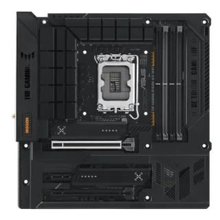 ASUS TUF GAMING B760M-BTF WIFI Micro-ATX LGA1700 Motherboard – Intel B760 Chipset, DDR5 Support up to 5333 MHz, 4x DIMM, 3x M.2 PCIe Storage, PCIe 5.0 x16, 2.5 Gb Ethernet + Wi-Fi 6 & Bluetooth 5.2, USB 3.2 Gen2/Gen2x2 Type-C & USB-A, HDMI 2.1 & DP 1.4, Dual-AI Noise Cancelation – Gamer/DIY Build Board