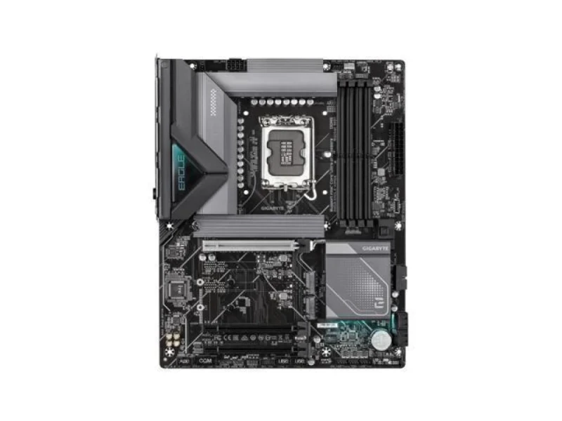 GIGABYTE B860 EAGLE WIFI6E ATX Motherboard – Intel B860 Chipset, LGA1851 for Core Ultra CPUs, DDR5 up to 9066 MHz, Wi-Fi 6E & Bluetooth 5.3, 2.5 GbE LAN, Triple M.2 (PCIe 5.0/4.0), USB 3.2 Gen2x2 Type-C, HDMI 2.1 & DisplayPort 2.1, Realtek ALC897 Audio - Featured Image