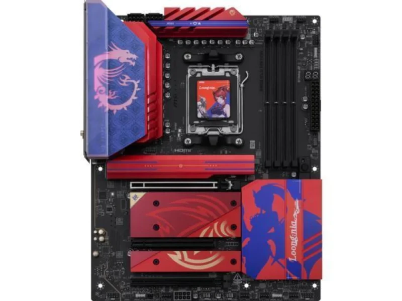 MSI B850 MLG EDITION ATX Motherboard – AMD B850 Chipset for AM5, DDR5 up to 8400+ MT/s, 4x PCIe Slots incl. PCIe 5.0, 4x M.2 Gen5/Gen4, Wi-Fi 7 & Bluetooth 5.4, Realtek 5 Gb LAN, USB-C 20 Gbps, 8-Channel HD Audio, HDMI 2.1 8K Support - Featured Image