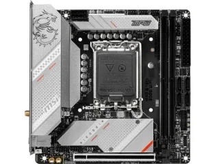 MSI MPG B760I EDGE WIFI Mini-ITX Motherboard – Intel B760 Chipset, LGA1700 for 14th/13th/12th Gen Core, DDR5 up to 7200+ MHz, Wi-Fi 6E & Bluetooth 5.3, 2.5 Gb LAN, Dual M.2 PCIe 4.0, PCIe 5.0 x16, HDMI 2.1 & DisplayPort, USB-C & USB 3.2 Gen2 (msi.com