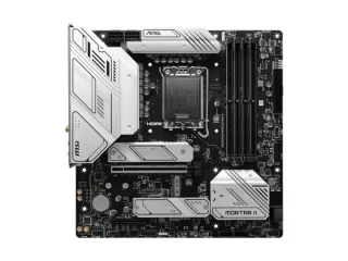 MSI MAG B760M MORTAR WIFI II Micro-ATX Motherboard – Intel B760 chipset, LGA1700 socket for 14th/13th/12th Gen Intel Core/Pentium/Celeron CPUs, 4x DDR5 up to 7800+ MHz, PCIe 5.0 & PCIe 3.0 slots, 3x M.2 Gen4, Intel Wi-Fi 6E & Bluetooth 5.3, Realtek 2.5Gb LAN, USB 3.2 Gen2x2 Type-C & USB Gen2, HDMI 2.1 & DisplayPort, RGB headers