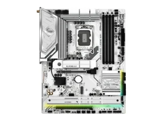 ASRock B860 Steel Legend WiFi ATX LGA1851 Motherboard – Intel B860 Chipset, DDR5 (up to 8666 MHz), 4 DIMM Slots, Wi-Fi 6E & Bluetooth 5.3, 2.5 Gb LAN, PCIe 5.0 x16, 4x M.2, Realtek ALC1220 Audio, HDMI 2.1, DisplayPort 1.4, Thunderbolt 4 – White