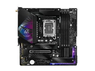 ASRock Z890M Riptide WiFi Micro-ATX Motherboard – Intel Z890 Chipset for LGA1851 Core Ultra CPUs, 4x DDR5 Slots up to 9466 MHz OC, 1x PCIe 5.0 x16, 3x M.2 NVMe, Dual Thunderbolt 4, 802.11ax Wi-Fi 6E & Bluetooth 5.3, Killer 2.5 Gb LAN, HDMI 2.1 & DisplayPort, Realtek ALC897 7.1 Audio – Phantom Gaming Board