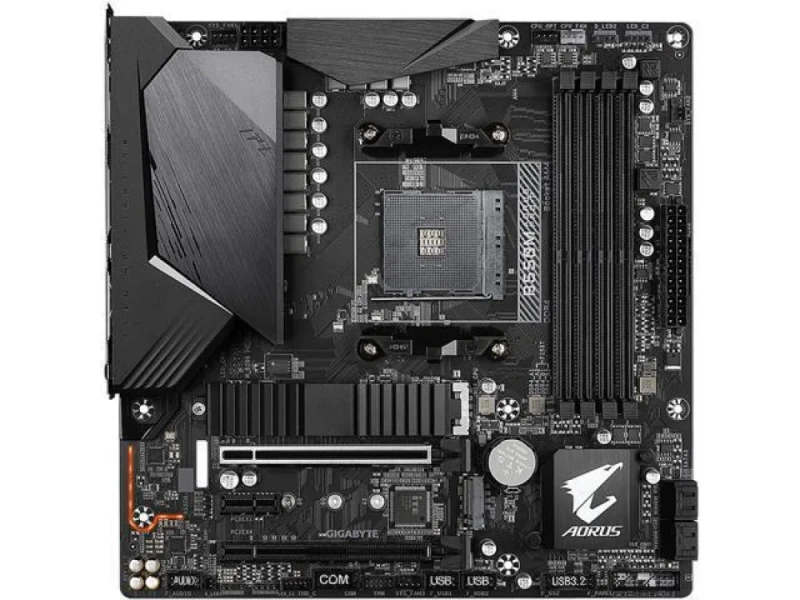 Gigabyte B550M AORUS PRO-P Micro-ATX Motherboard – AMD B550 Chipset, AM4 Socket for Ryzen 3000/5000 Series, Dual PCIe 4.0/3.0 M.2, 4x DDR4 DIMM up to 4733 MT/s, Realtek 2.5 Gb LAN, HDMI 2.1 & DisplayPort, USB-C & USB 3.2 Gen2, RGB Fusion 2.0, Q-Flash Plus, Smart Fan 5 – High-Performance mATX Board - Featured Image