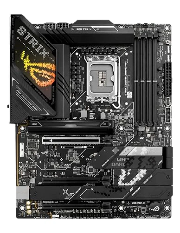**ASUS ROG STRIX Z890-H GAMING WIFI ATX Motherboard – Intel Z890 LGA1851 for Intel Core Ultra Series 2 & 14th/13th/12th Gen, DDR5 9066+MHz, 4x DIMM up to 256 GB, 4x M.2 Slots (PCIe 5.0/x4 & PCIe 4.0/x4), Wi-Fi 7 (802.11be) & Bluetooth 5.4, 2.5 Gb LAN, Realtek ALC1220P 7.1, USB 20 Gbps Type-C, AI Cooling & AI Networking - Featured Image