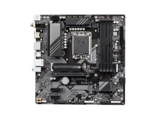 GIGABYTE B760M DS3H AX Micro-ATX Motherboard – Intel B760 Chipset LGA1700 for 14th/13th/12th Gen Core CPUs, DDR5 (up to 7600 MHz OC) Dual-Channel, 2x PCIe 4.0 M.2 & PCIe 4.0 x16, Wi-Fi 6E (802.11ax) & Bluetooth 5.x, 2.5 GbE LAN, HDMI & DisplayPort, 4x SATA3, Realtek Audio – High-Performance Board for Gaming & Productivity