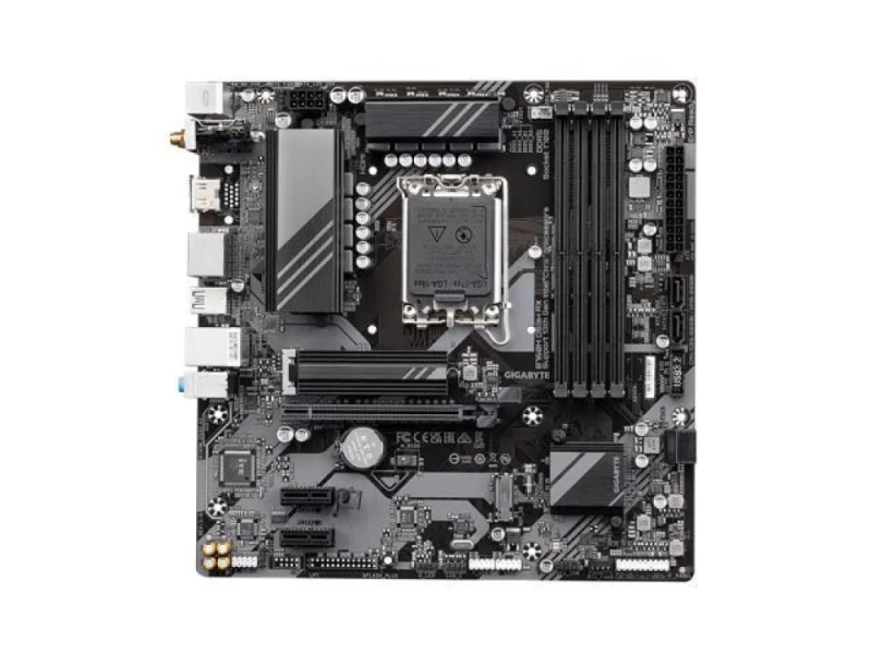 GIGABYTE B760M DS3H AX Micro-ATX Motherboard – Intel B760 Chipset LGA1700 for 14th/13th/12th Gen Core CPUs, DDR5 (up to 7600 MHz OC) Dual-Channel, 2x PCIe 4.0 M.2 & PCIe 4.0 x16, Wi-Fi 6E (802.11ax) & Bluetooth 5.x, 2.5 GbE LAN, HDMI & DisplayPort, 4x SATA3, Realtek Audio – High-Performance Board for Gaming & Productivity - Featured Image