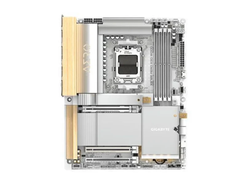 GIGABYTE X870E AERO X3D WOOD ATX Motherboard – AMD X870E Chipset AM5 Socket for Ryzen 9000/8000/7000 Series, DDR5 up to 9000 MT/s, PCIe 5.0 & PCIe 4.0 Slots, Wi-Fi 7 & Dual 5 GbE LAN, 4x M.2 & SATA Storage, USB4 Type-C, Realtek ALC1220 Audio, Unique Wood-Accented Premium Design for High-End Builds - Featured Image