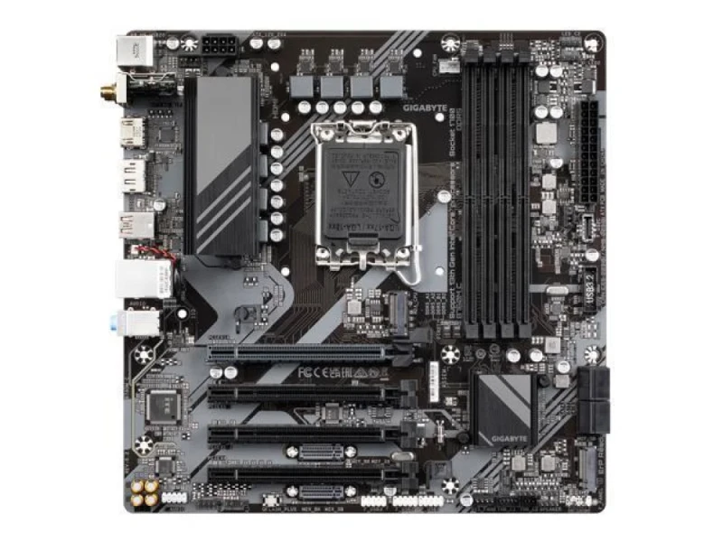 Gigabyte B760M C Intel B760 Micro-ATX Motherboard – LGA1700 for 12th/13th/14th Gen Intel CPUs, DDR5 Dual-Channel up to 7600 MT/s, 4x DIMM, PCIe 4.0 x16 & PCIe 3.0, 2x M.2 NVMe Slots, USB-C 20 Gb/s, Wi-Fi 5 & GbE LAN, HDMI & DP, Smart Fan 6 & Q-Flash Plus – Durable mATX board for gaming & productivity builds. - Featured Image