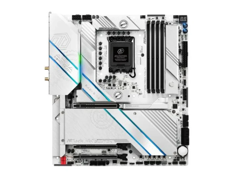ASRock Z890 Taichi AQUA Intel Z890 E-ATX Motherboard – LGA1851 Socket for Intel Core Ultra Series 2 CPUs, Intel Z890 Chipset, DDR5 Dual-Channel up to 9200+ MT/s, 4x DIMM, 2x PCIe 5.0 & PCIe 4.0 Slots, 6x M.2 (PCIe 5.0/4.0), Wi-Fi 7 & Bluetooth 5.4, 10 Gb + 5 Gb LAN, Dual Thunderbolt 4, Premium Hybrid Cooling & RGB – Flagship Water-Ready Board - Featured Image