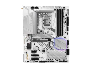 ASRock Z890 Pro RS WiFi White Intel Z890 ATX Motherboard – LGA1851 Socket for Intel Core Ultra Series CPUs, DDR5 Dual-Channel up to 9066+ MT/s (OC), 4x DIMM, PCIe 5.0 x16 + PCIe 4.0 x4 Slots, 4x M.2 (Gen5/Gen4), Wi-Fi 6E & Bluetooth 5.3, Dual Thunderbolt 4, 2.5 Gb LAN, HDMI 2.1 & DisplayPort – Premium White Gaming/Creator Board