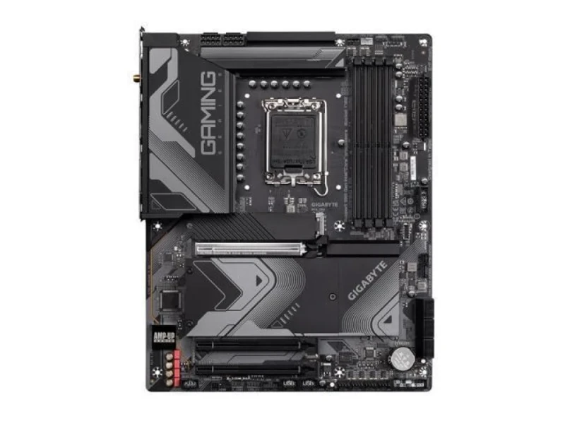 Gigabyte Z790 GAMING X AX Intel Z790 ATX Motherboard – LGA1700 socket for Intel 12th/13th/14th Gen Core CPUs, Intel Z790 chipset, DDR5 dual-channel (up to ~7600 MT/s), 4x DIMM, 4x PCIe 4.0 M.2, PCIe 5.0 x16, Intel Wi-Fi 6E & Bluetooth 5.3, 2.5 GbE LAN, USB-C 20 Gb/s, HDMI/DP, Smart Fan & EZ-Latch Plus – high-performance gaming board. - Featured Image