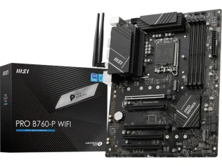 MSI PRO B760-P WIFI ATX Motherboard – Intel B760 Chipset, LGA1700 for Intel 12th/13th/14th Gen CPUs, DDR5 Dual-Channel up to 6800+ MT/s, 4x DIMM, 2x M.2 NVMe (PCIe 4.0), 2.5 Gb LAN, Intel Wi-Fi 6E & Bluetooth 5.3, HDMI/DisplayPort, USB 3.2 Gen2 Type-C & A, Realtek 7.1 Audio – Professional ATX Board