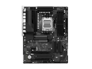 ASRock X670E PG Lightning AMD AM5 ATX Motherboard – AMD X670E Chipset, AM5 Socket for Ryzen 7000/8000/9000 Series CPUs, 4x DDR5 DIMM (Dual-Channel, up to 7200+ MT/s OC), PCIe 5.0 x16 + PCIe 4.0 x16 & x1, 4x M.2 (Gen5/Gen4/Gen3), 2.5 Gb LAN, HDMI & DisplayPort, 2x USB-C Gen2x2, 10x USB 3.2 Gen1/Gen2, Realtek ALC897 7.1 Audio – High-Performance Gaming/Workstation Board