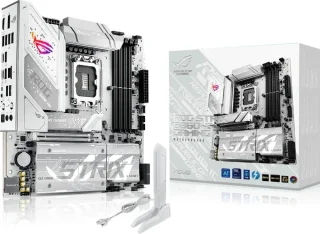 ASUS ROG STRIX B860-G GAMING WIFI Intel B860 Micro-ATX Motherboard – LGA1851 Socket for Intel Core Ultra, 4x DDR5 up to 9066 MT/s, 1x PCIe 5.0 x16 & 4x M.2 NVMe, Wi-Fi 7 & Bluetooth 5.4, Intel 2.5 Gb LAN, Thunderbolt 4 & USB 20/10 Gbps Type-C/I/O, Realtek ALC1220P Audio, Aura Sync RGB