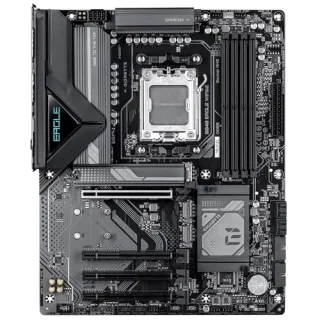 Gigabyte B840 EAGLE WIFI6E ATX Motherboard – AMD Socket AM5 B840 chipset, DDR5-8200(O.C) support up to 256 GB, 3x M.2 PCIe (4.0/3.0), Wi-Fi 6E & Bluetooth 5.3, Realtek 2.5GbE LAN, HDMI 2.1 & DisplayPort, USB 3.2 Gen2 Type-C/A, 7.1 audio, Q-Flash Plus – ideal for Ryzen 7000/8000/9000 builds