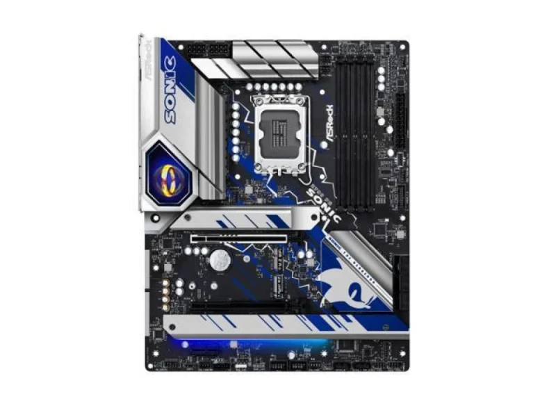 ASRock Z790 PG SONIC Intel ATX Motherboard – Intel Z790 Chipset, LGA1700 for 14th/13th/12th Gen Core CPUs, 4x DDR5 (up to 7200+ OC), PCIe 5.0 & 4.0 x16, 5x M.2 Slots, Killer 2.5 Gb LAN, HDMI & DisplayPort, 7.1 HD Audio, Sonic Themed RGB & Integrated I/O Shield – High-Performance Gaming/Creator Board - Featured Image
