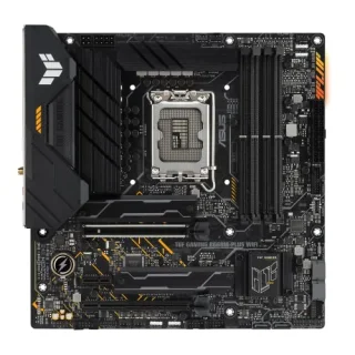 ASUS TUF GAMING B660M-PLUS WIFI Micro-ATX Motherboard – Intel B660 LGA1700 Socket Supporting 14th/13th/12th Gen Core CPUs, 4x DDR5 DIMM up to 128 GB, PCIe 5.0 x16 & PCIe 4.0 M.2 Storage, Intel Wi-Fi 6, 2.5 Gb Ethernet, USB 3.2 Gen2x2 Type-C & HDMI/DisplayPort, Military-Grade TUF Components & Enhanced Power/VRM Cooling for Gaming & Productivity