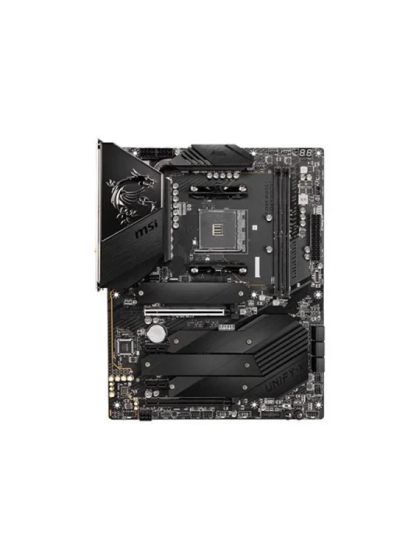 MSI MEG B550 UNIFY-X ATX Motherboard – AMD B550 Chipset for AM4 Ryzen 5000/3000 CPUs, DDR4 Dual Channel up to 5300+ MHz, 4x M.2 & SATA 6 Gb/s Storage, Intel Wi-Fi 6 (AX200) + Bluetooth 5.1, 2.5 Gb LAN, USB-C & USB 3.2 Gen2, HDMI, PCIe 4.0 x16, Premium VRM & Thermal Design for Enthusiast Gaming/OC - Featured Image
