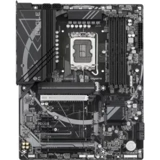 Gigabyte Z790 EAGLE ATX Motherboard – Intel Z790 Chipset, LGA1700 Socket for 14th/13th/12th Gen Intel Core CPUs, DDR5 up to 7600 MHz (4 DIMMs), 3x M.2 PCIe 4.0, 2.5 GbE LAN, USB 3.2 Gen2/Type-C, PCIe 5.0 & PCIe 4.0 Expansion, HDMI/DP, Realtek ALC897 Audio