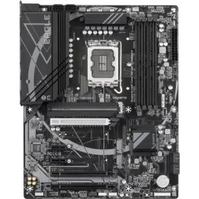 Gigabyte Z790 EAGLE ATX Motherboard – Intel Z790 Chipset, LGA1700 Socket for 14th/13th/12th Gen Intel Core CPUs, DDR5 up to 7600 MHz (4 DIMMs), 3x M.2 PCIe 4.0, 2.5 GbE LAN, USB 3.2 Gen2/Type-C, PCIe 5.0 & PCIe 4.0 Expansion, HDMI/DP, Realtek ALC897 Audio - Featured Image