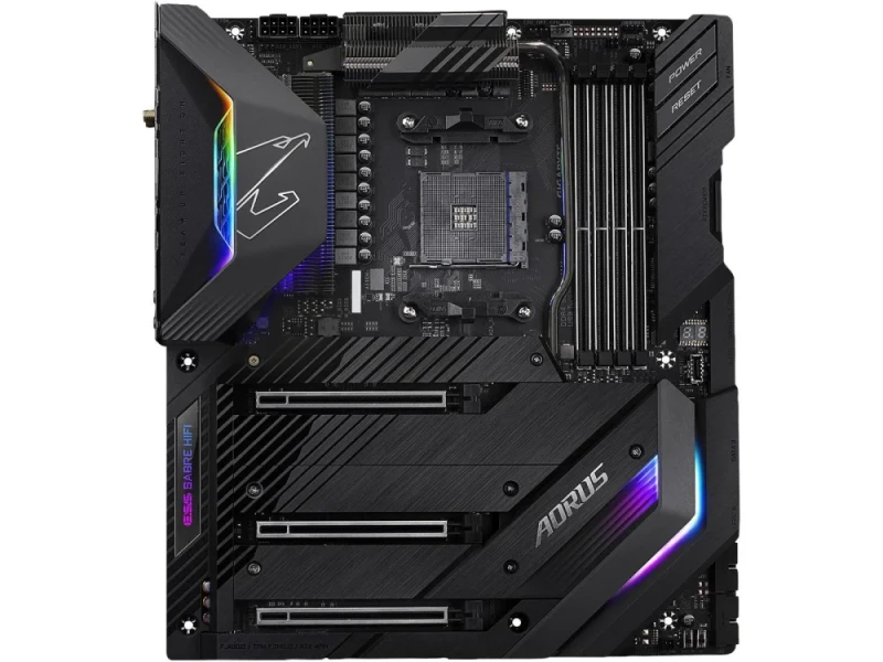 Gigabyte X570 AORUS XTREME E-ATX Motherboard – AMD X570 Chipset, AM4 Socket for Ryzen 5000/4000/3000/2000 Series CPUs, Dual-Channel DDR4 up to 4400 MHz (4 DIMMs), Triple PCIe 4.0 M.2 with Thermal Guards, Intel Wi-Fi 6 & BT5, AQUANTIA 10 GbE + Intel GbE LAN, ESS SABRE9218 Audio, RGB Fusion 2.0, Thermal Reactive Armor - Featured Image