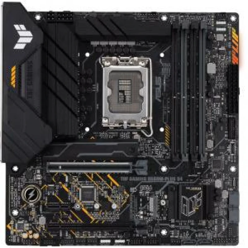 ASUS TUF GAMING B660M-PLUS D4 Micro-ATX Motherboard – Intel B660 Chipset, LGA1700 Socket for 14th/13th/12th Gen Intel Core/Pentium/Celeron CPUs, DDR4 up to 5333 MHz (OC), PCIe 5.0 x16 & PCIe 4.0 M.2, Dual M.2 with Heatsinks, Realtek 2.5 Gb Ethernet, USB 3.2 Gen2x2 Type-C, Aura Sync & AI Noise-Cancelation - Featured Image