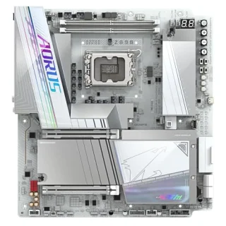 Gigabyte Z890 AORUS TACHYON ICE E-ATX Motherboard – Intel Z890 Chipset, LGA1851 Socket for Intel Core Ultra Series 2 CPUs, 2x DDR5 DIMM up to 9500 MHz OC, 4x M.2 (PCIe 5.0/4.0), PCIe 5.0 x16 & x8, Wi-Fi 7 & Bluetooth 5.4, 5 GbE LAN, Thunderbolt 4 & USB-C, Realtek ALC1220 Audio – Extreme Overclocking Enthusiast Board