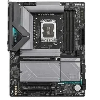 Gigabyte Z890 EAGLE Intel Z890 ATX Motherboard – LGA1851 for Intel Core Ultra (Series 2) CPUs, 14+1+2 Phases VRM, DDR5 up to ~8800 MHz (OC), 4x M.2 (PCIe 5.0/4.0), 2.5 GbE LAN, USB4 Type-C + DisplayPort, Realtek 7.1 Audio – ATX PC Builder Board