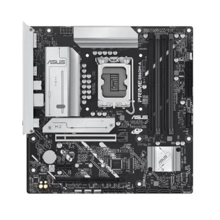 ASUS PRIME B860M-A-CSM Intel B860 Micro-ATX Motherboard – LGA1851 for Intel Core Ultra (Series 2), Dual DDR5 up to ~8666 MHz, 2x PCIe M.2 (PCIe 5.0/4.0), 2.5 Gb LAN, HDMI & Dual DisplayPort, USB 20 Gbps Type-C + USB-A, Realtek 7.1 Audio – Business-Grade CSM Board