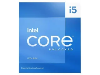 Intel Core i5-13600KF 13th Gen Desktop Processor 14 Cores (6P+8E) 20 Threads, 3.5 GHz Base (5.1 GHz Max Turbo), 24 MB Smart Cache, LGA1700 Socket, Unlocked Performance, PCIe 5.0 & DDR5/DDR4 Support – High-Performance Gaming & Productivity CPU (No Cooler Included)