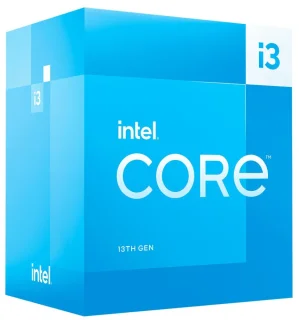 Intel Core iIntel Core i3-13100 13th Gen Desktop Processor – 4 Cores / 8 Threads, 3.4 GHz Base (Up to 4.5 GHz Turbo), 12 MB Smart Cache, LGA1700 Socket, Intel UHD Graphics 730, Supports DDR4/DDR5 & PCIe 5.0/4.0, Includes Laminar RM1 Cooler – Performance Budget CPU3-13100