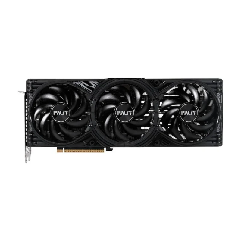 Palit GeForce RTX 5070 Ti GamingPro-S 16GB GDDR7 PCIe 5.0 Graphics Card – NVIDIA Blackwell Architecture, 8960 CUDA Cores, 2452 MHz Boost, 256-bit GDDR7 16 GB VRAM, 331.9 mm Triple-Fan Black GPU with HDMI 2.1b & 3x DisplayPort 2.1b, 300 W TDP, 16-pin Power - Featured Image