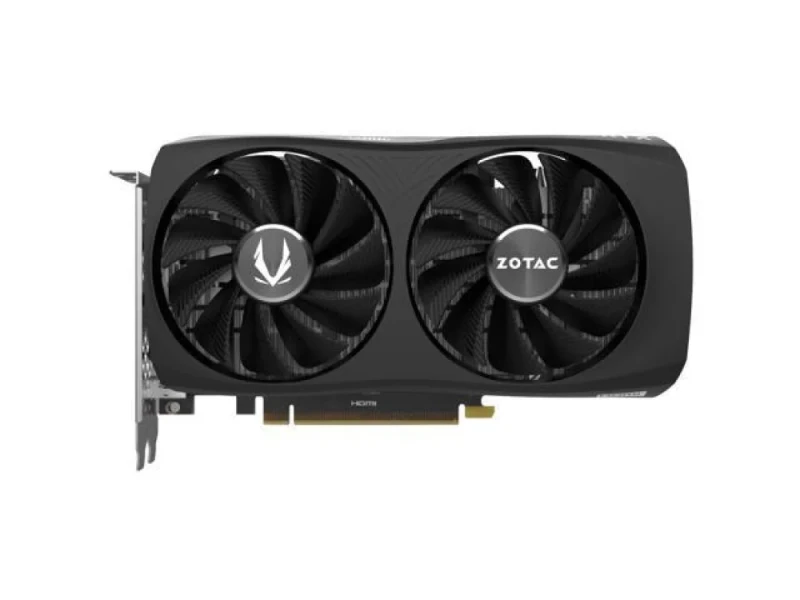 ZOTAC Gaming GeForce RTX 4060 Twin Edge OC 8GB GDDR6 PCIe 4.0 Graphics Card – NVIDIA Ada Lovelace RTX 4060 GPU, 3072 CUDA Cores, 128-bit 8 GB 17 Gbps VRAM, Boost ~2475 MHz, Dual-Fan IceStorm 2.0 Cooler, HDMI 2.1 + 3x DisplayPort 1.4a, 221 mm Compact Black/Silver Gaming GPU - Featured Image